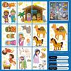 Christmas Cartoon Gnome & Dwarf Window Stickers - Removable PVC Electrostatic Decorations
