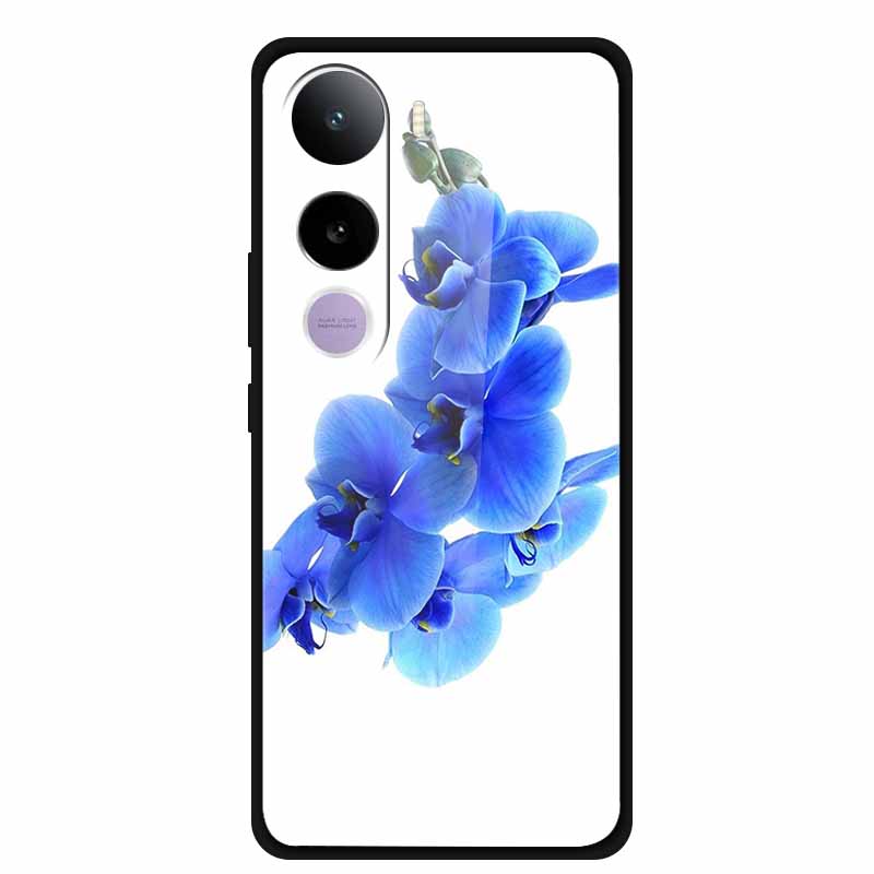 

Glass Back Cover For Vivo Y400 5G Case Hard Tempered Glass Case For Vivo Y400 2025 Phone Case Y 400 Capa 6.67 Soft Bumper Funda Vivo Y400 5G