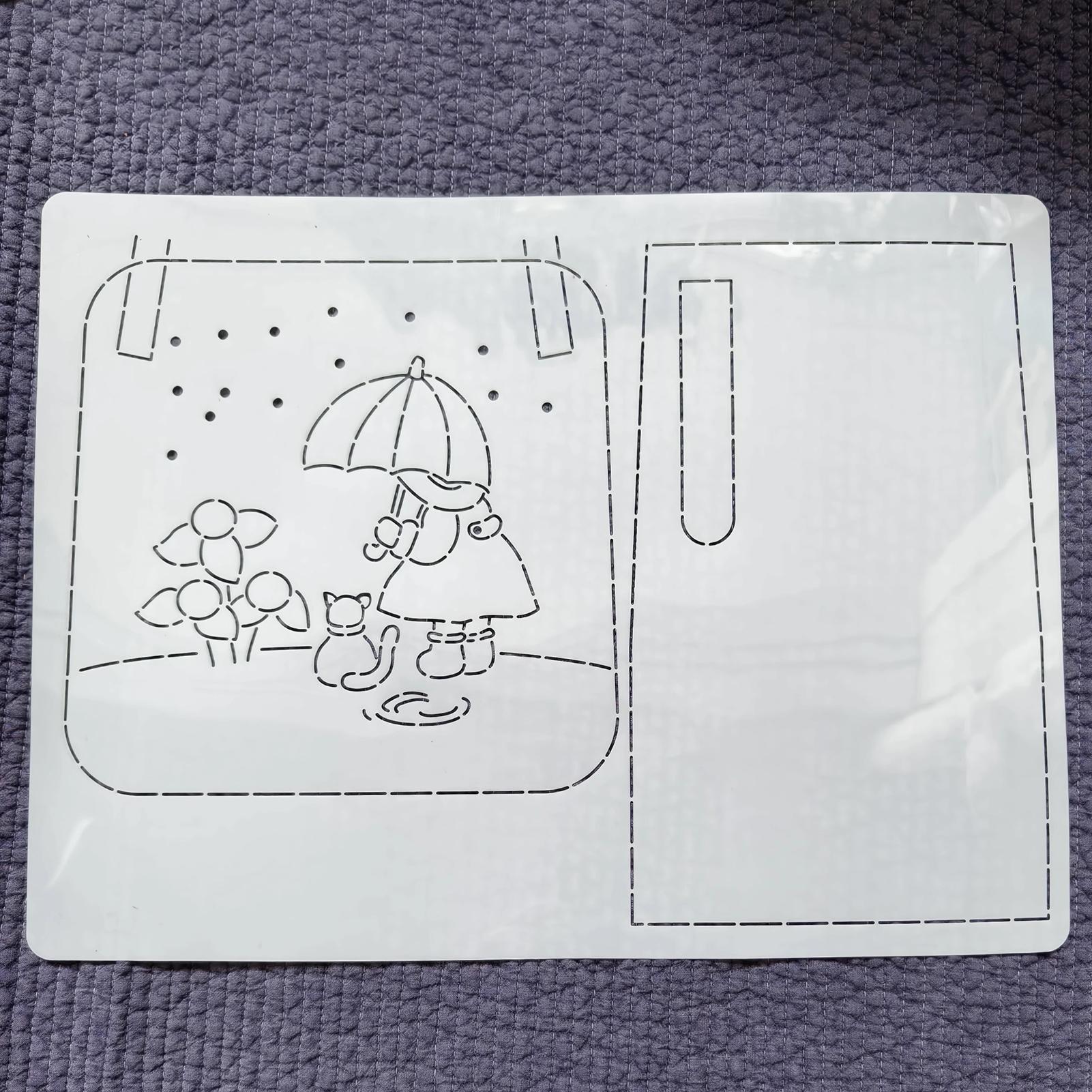 Soft Embroidery Template Plastic Patchworks Tool For DIY Crafting Art 202