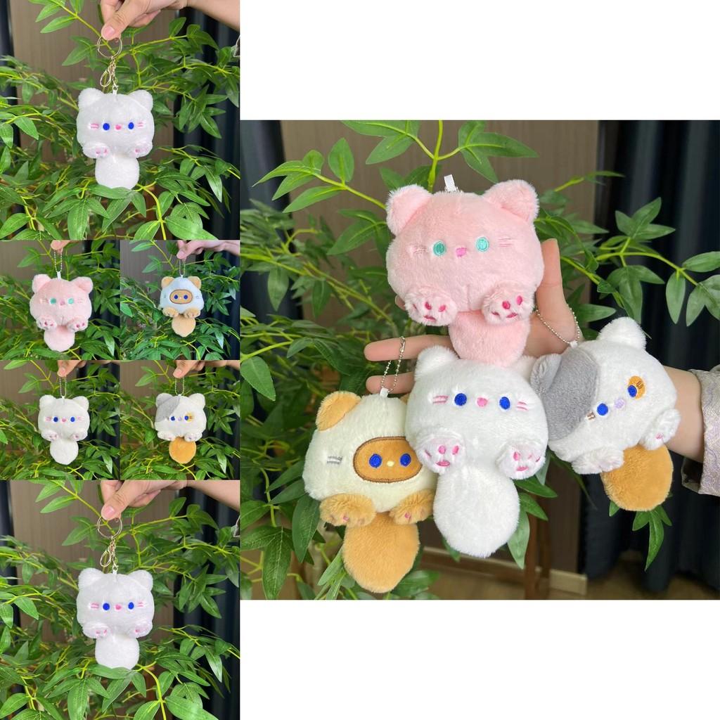 Adorable Plush Cat Doll With Squeaky Sound Perfect For Keychains And Bag Charms