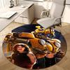 1pc Bumblebee1 Design Printed Area Round Carpet for Bedroom Living Room Home Decor Rugs Mat Non Slip Mat Rug for Bedside