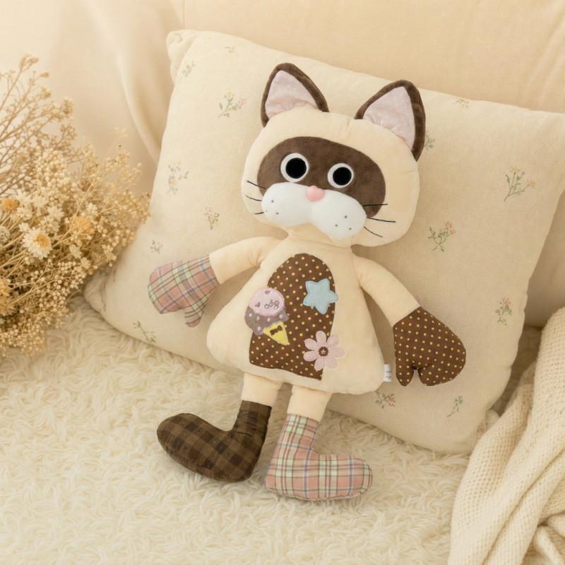 Cute Cartoon Cat Plush Toy With Pp Cotton Filling For Kids And Adults