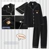 Korean Style Couple Pajamas 2021: 100% Cotton Long Sleeve Homewear for Women & Men - Spring, Autumn, Winter