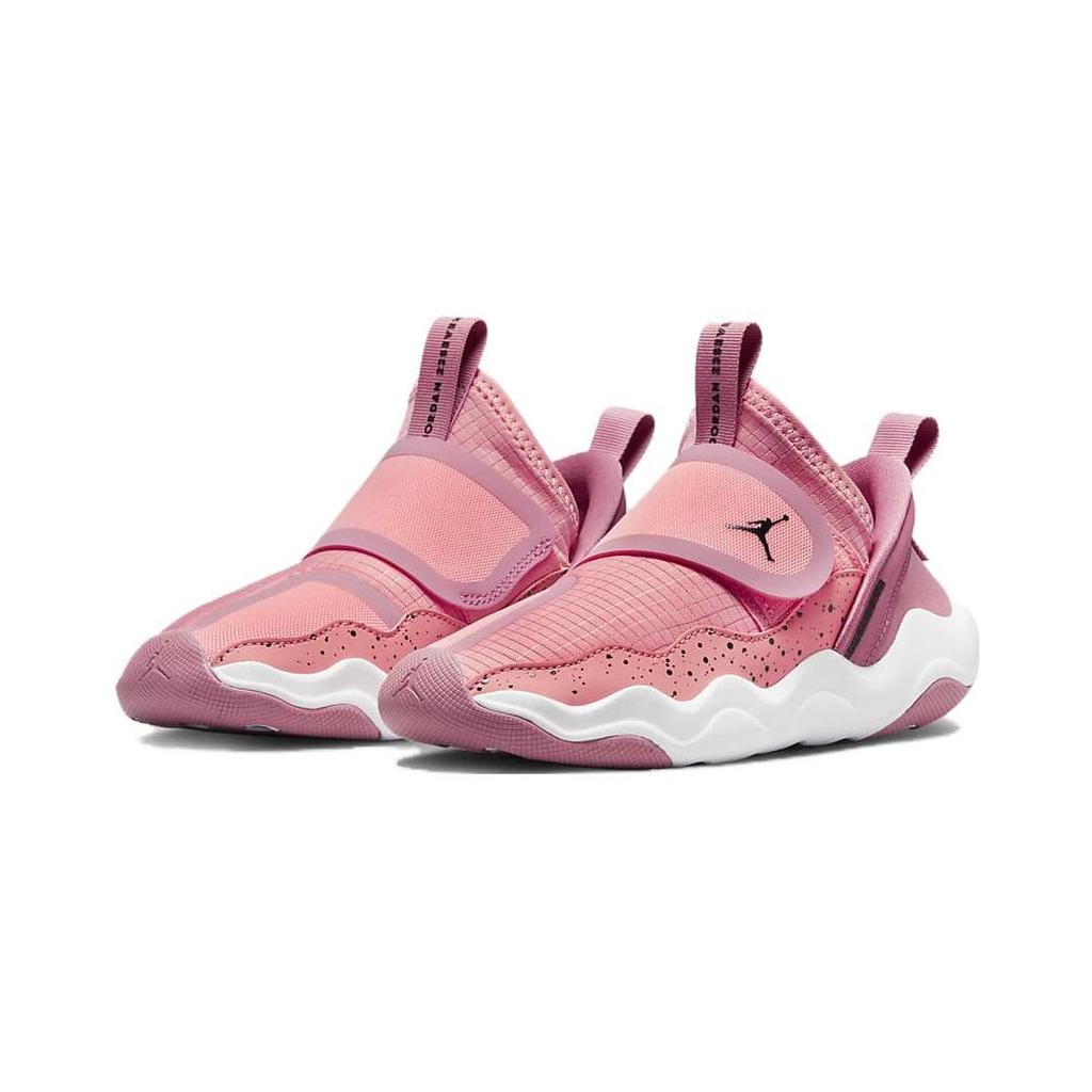 Jordan 23/7 Slip Resistant Cushioning Low top Children's Basketball Shoes Pink White Children Aged 3 7 Years Old DQ9293-616