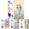 Pet Dog Leash Set With Bright Silk Large Bowknot Chest Harness For Small Dogs And Cats