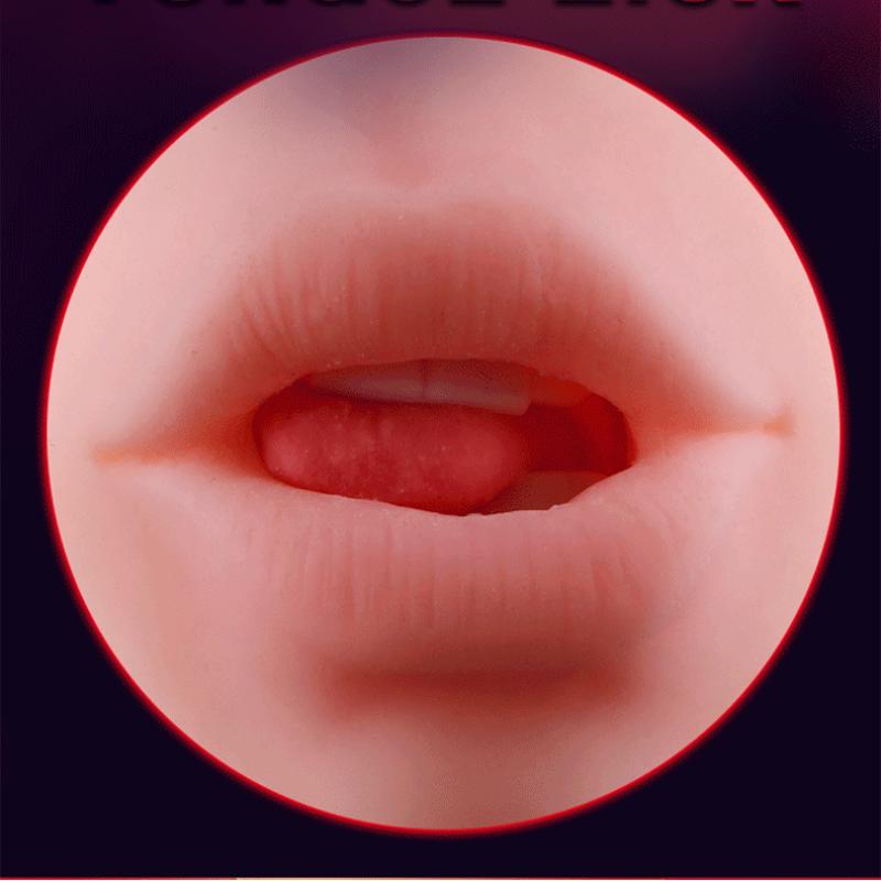 Sex Male Masturbator Deep Throat Penis Suck Massage Realistic Voice Vagina Licking Tongue Vibrator Masturbation Cup