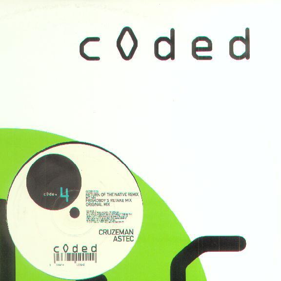 

12inch Record CRUZEMAN Astec cde4 Coded 1999 UK Dance Electronica Used
