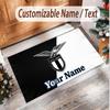 Personalized Crystal Velvet Carpet Lazio FC Pattern Non Slip Floor Rug