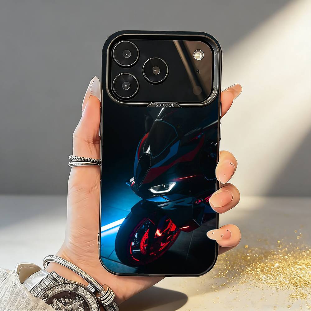 

Cool S-s1000rr motorcycle Phone Case For iPhone17,16,15,14,13,12,11,Pro,MAX Gray Matte Silicone Black Cover iPhone17