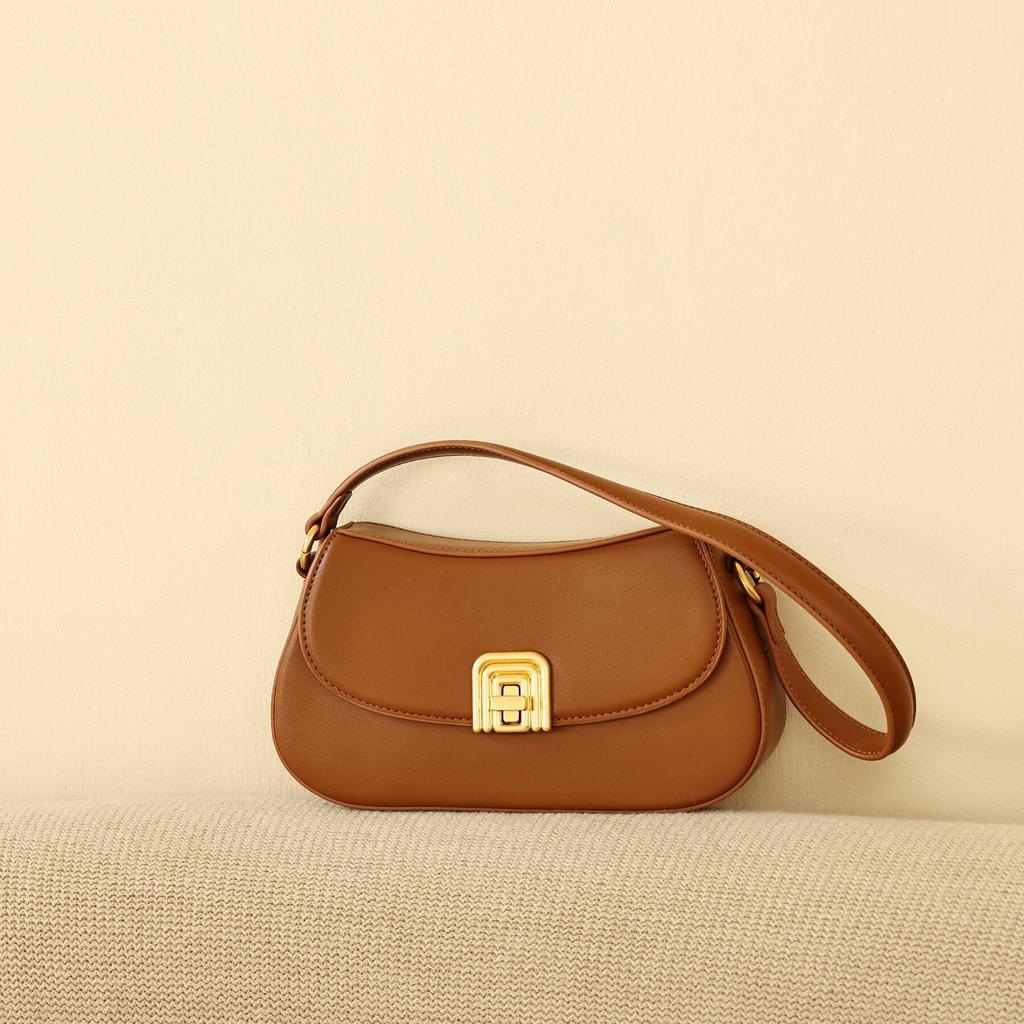 Niche Fashion Versatile Shoulder Armpit Bag Commuter Retro Saddle Bag Simple Messenger Bag