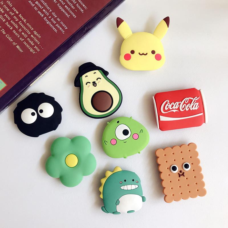 1pc Cute Cartoon Ring Phone Holder Finger Grip Phone Stand Desktop Cellphones Mount For iPhone Samsung Xiaomi Smartphone Bracket