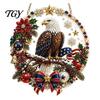 Hanging Ornaments for Bedroom Xmas Snowman Ornament, Round Acrylic Santa Reindeer Seasonal Party Decor Christmas Door Sign Festive Window Wall Tree