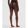 Lululemon Satin Super High Rise Thong Underwear Black