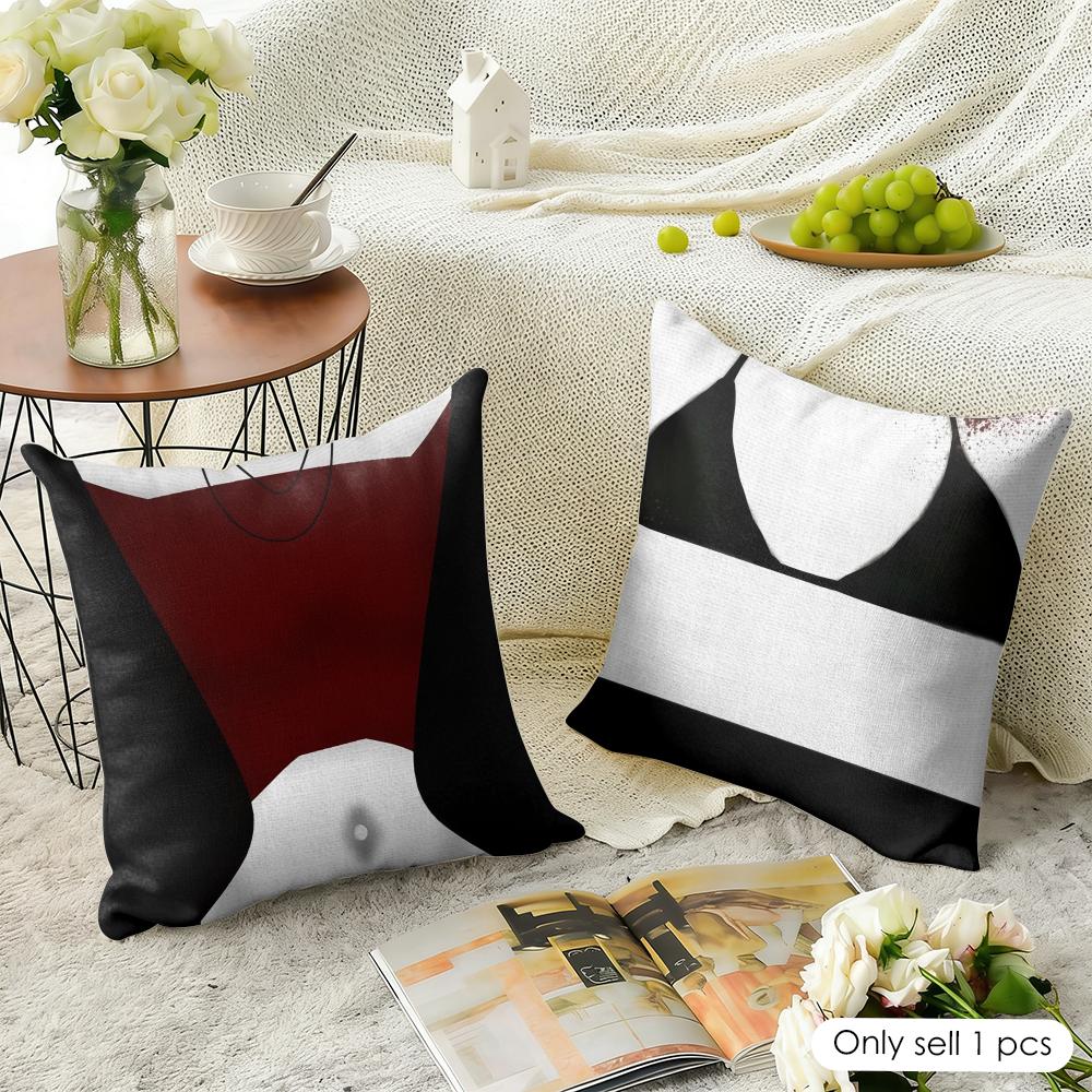Sexy underwear funny girl Cushion Cover Natural Linen Organic Fabric DoubleSided Printing Sofa Home Decor Gift Pillow Case