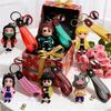 Anime Figure Demon Slayer Keychain Car Keychain Cartoon Backpack Pendant Handmade Backpack Pendant Kids birthday Christmas Gifts