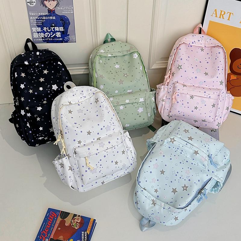 Student Schoolbag Women Star Printed Backpack