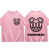 Rock Band Radiohead Print T Shirt Unisex Women Fashion Vintage Loose T Shirts Summer Casual Pure Cotton T-shirt Hip Hop Streetwear