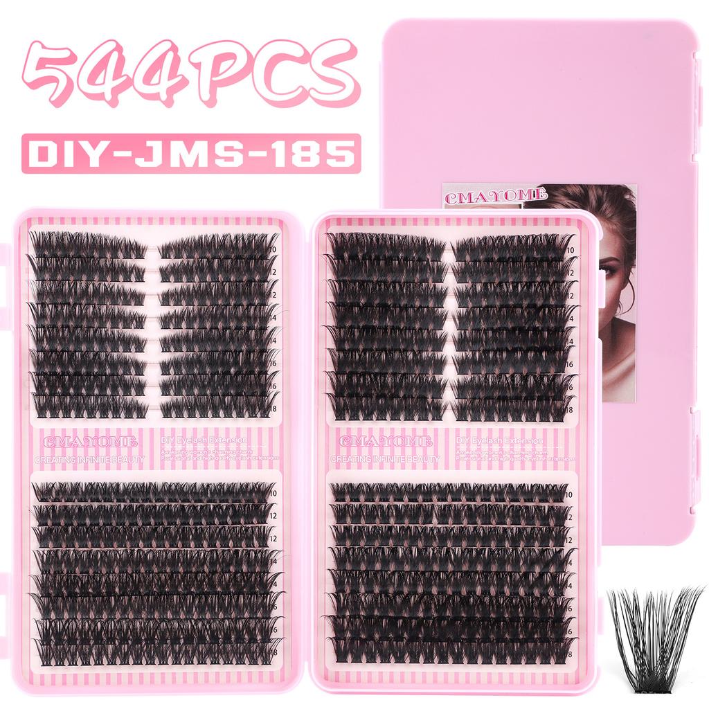 D-Song Single Cluster False Eyelashes Segmented Grafting Flower Hair 10-18Mmdiy Thick Natural Eyelashes