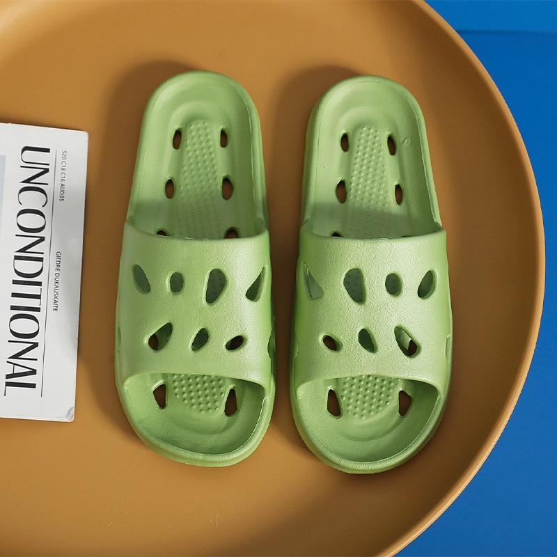 Летние сырные дырявые тапочки 37 зелёный