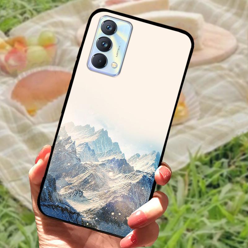 Für Realme GT Master Edition Hülle Marmor bemaltes Cover Weiches Silikon Stoßfeste Handyhülle Für Realme GT Master Hülle Bumper