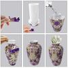 3D Puzzle Vase DIY Puzzle Vase Flower Holder 160 Curved Puzzle Pieces Decorative Floral