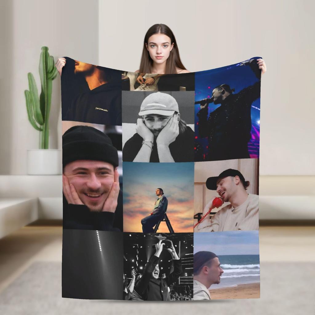 PIERRE GARNIER EVERY SECOND  Blanket  Soft Warm Pattern Plush Bedding Throws For Outdoor Camping Flannel Bedspread Bed Cover