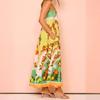 2025 European & American Women's Summer Sleeveless High-Waist Swing Dress with Sexy Suspender & Print Design
