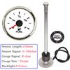 Waterproof 52mm Car Boat Fuel Gauge with 8 Colors Backlight for 0~190 Ohm Fuel Level Sensor for Boat Car Truck RV Customized