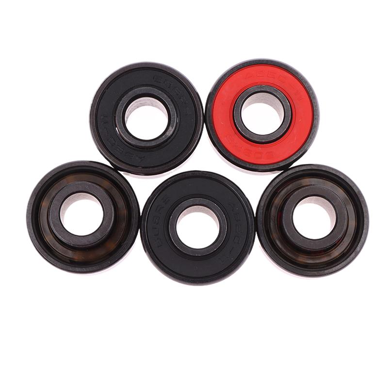1Pc 608Rs Black And White Ceramic Ball Bearing High Speed Roller Skate Skateboard Wheel Miniature Bearings