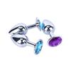 1PC Sex Toys For Adults Small Size Metal Toys Butt Plug Stainless Steel Plug