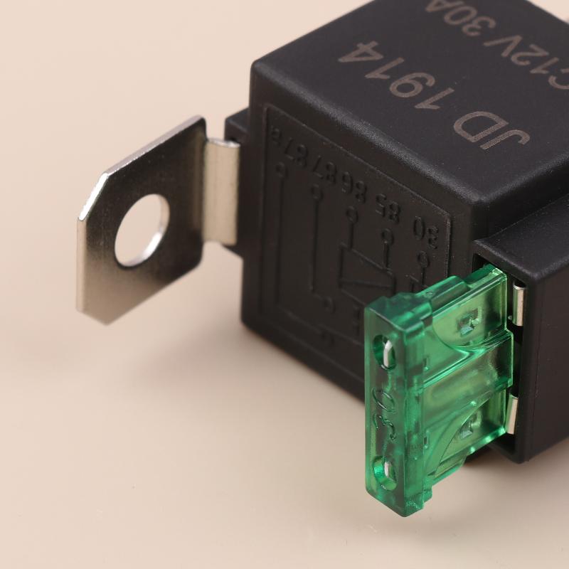 4/5Pin Waterproof 12V 30A Fuse Relay Switch With 14Awg 16 Awg Wire, 12V 4/5 Pin Spst Fuse Relay For Car Truck