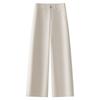 2025 New Dark Blue Tencel Petite Women’s Straight-Leg Wide-Leg Jeans for Spring and Autumn