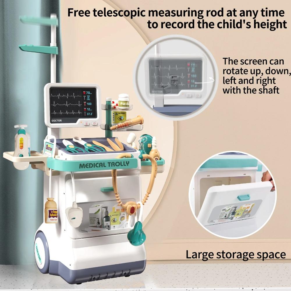 Children's Doctor Toy Set Role-Playing Injection and Stethoscope Simulation for Medical Play Birthday Gift for Boys and Girls