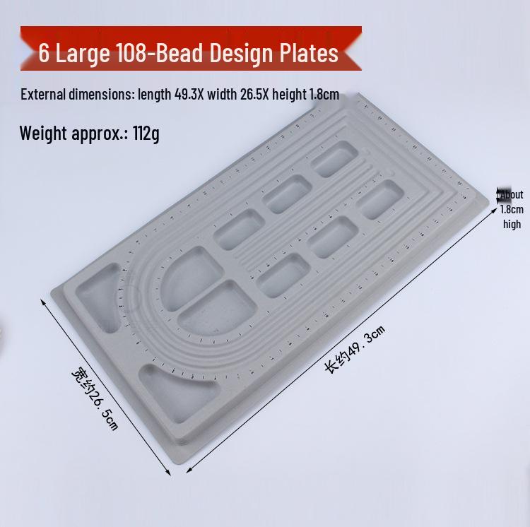 DIY Jewelry Design Plate: Bracelet & Necklace Measuring Tray with Beading Scale