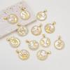 Handmade Jewelry Making Delights Constellations Copper Charm Constellations Pendants Present for Crafting Enthusiasts