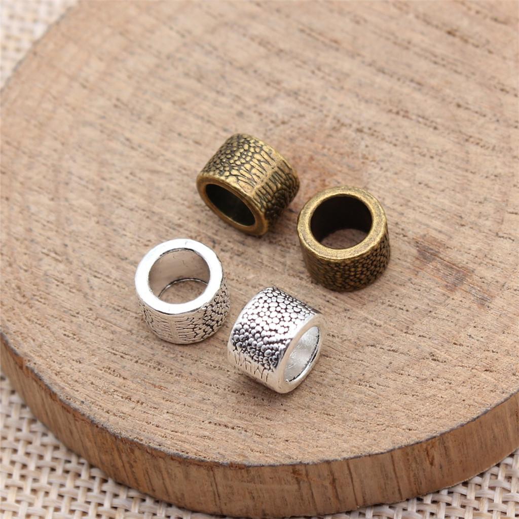 Tribal Pattern Tube Beads Charms Braided Spacer Beading For Jewelry Materials