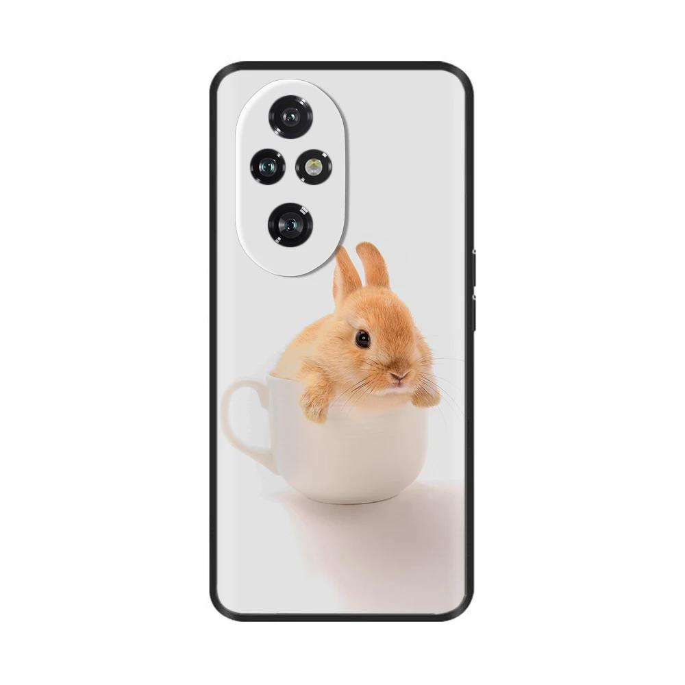 Für Honor 200 Pro Hülle Niedlich Weich Silikon TPU Coque Funda für Honor 200 Pro honor200 Handyhülle Schwarz Capas Für Honor 200 Lite