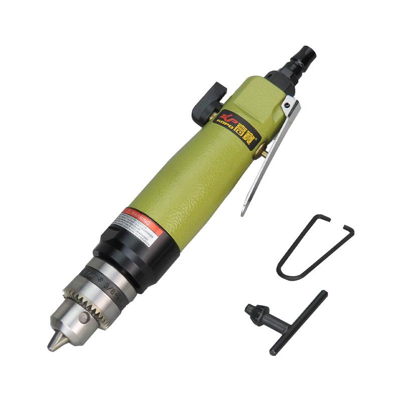 Gaobao 3/8" Industrial Pneumatic Drill, Forward/Reverse, 10mm Variable Speed, Straight Shank