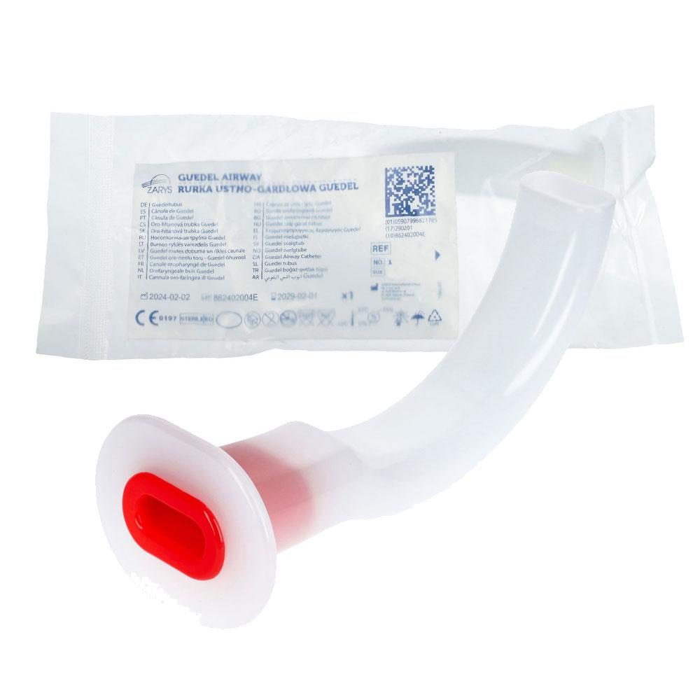 Guedel Oropharyngeal Tube Size 4 100mm Red 1 Piece
