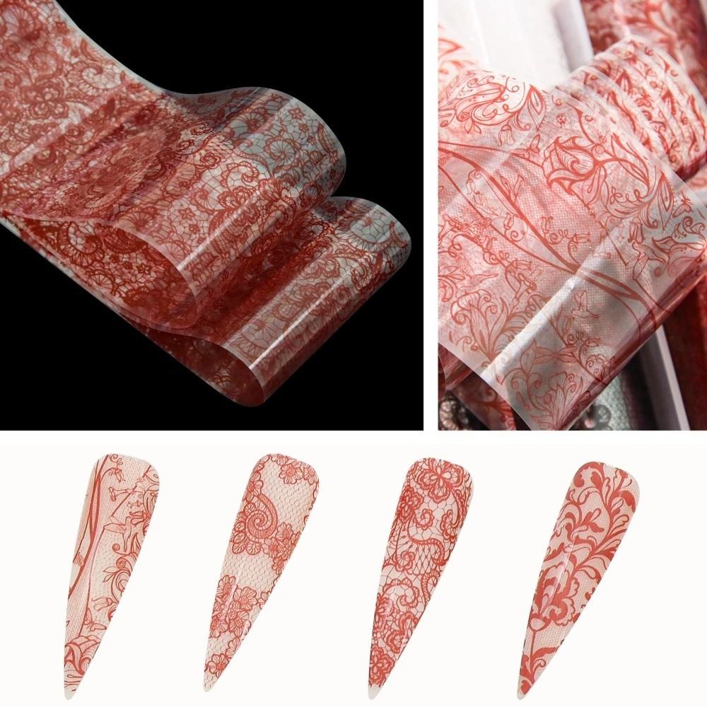 Laser Nail Stickers Black White Nail Decals Professional Nail Foils  Nail Decoration