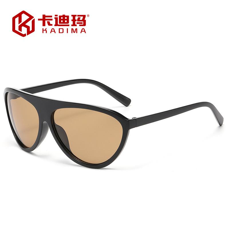 European and American versatile retro big frame cat eye sunglasses fashion street shot Spice girl outdoor sunscreen trendy sunglasses