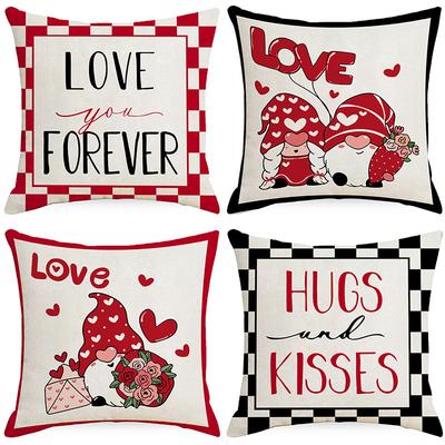 New Valentine's Day Pillow Cover Nordic Festival Home Sofa Office Pillow Back Cushion Cover