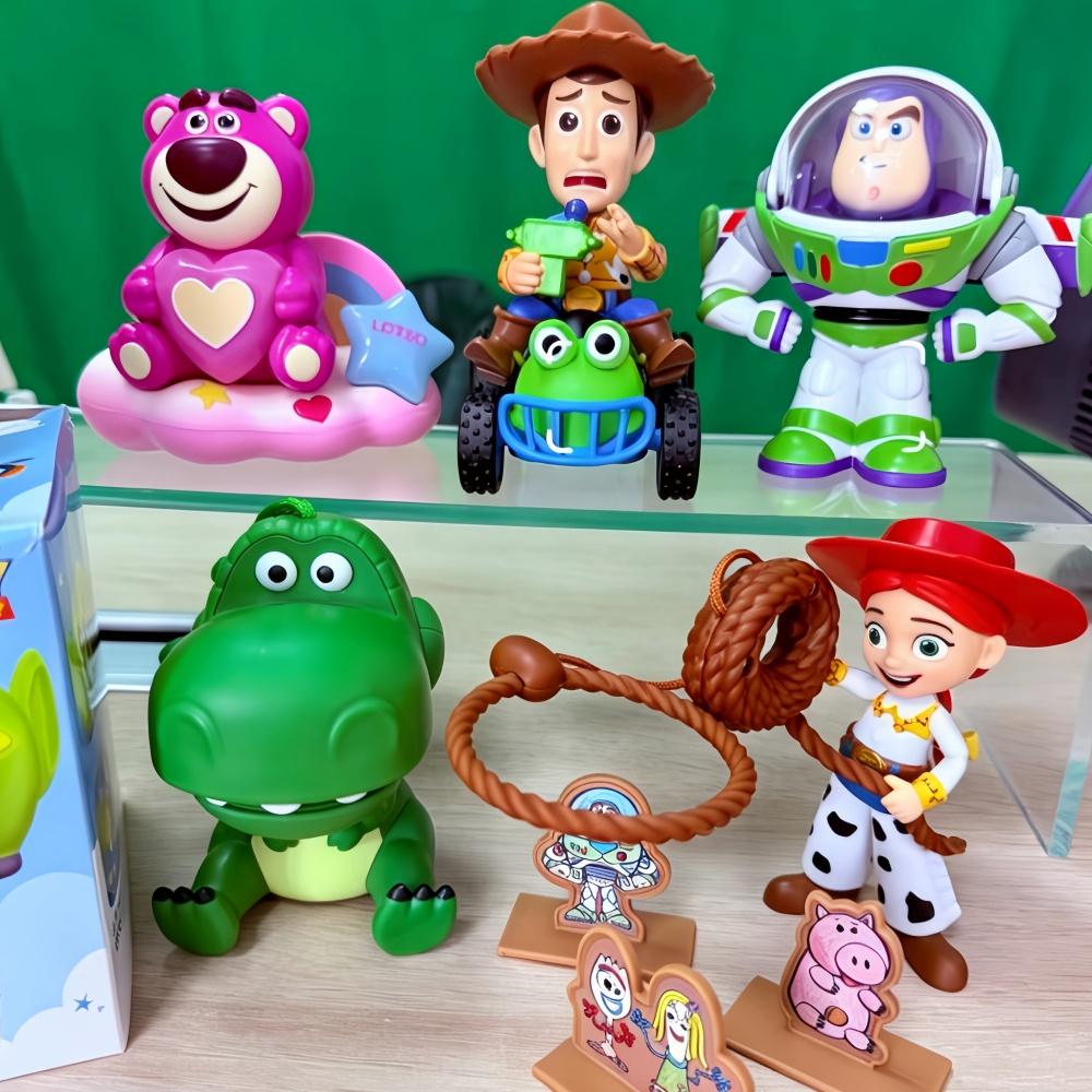 Toy Story Collaboration Edition Buzz Lightyear Woody Three-Eyed Alien Night Light Anime Figures Gifts