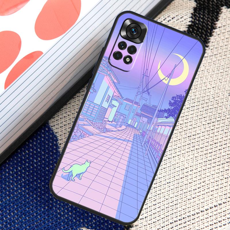 Pastel Japan Kyoto City Case For Xiaomi Redmi Note 12 8 9 10 11 Pro 9S 10S 11S 8T Redmi 10 12C 9C 10A 10C Coque
