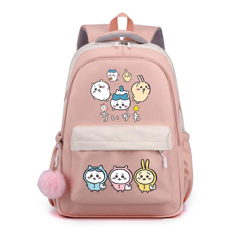 Jiyika wow cute expression bag schoolbag junior high school student backpack men and women lightweight new backpack