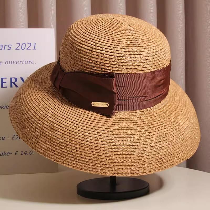 Straw Hat Summer Big Brim UV Protection Sun Hat Outdoor Outing Vacation Beach Sun Hat