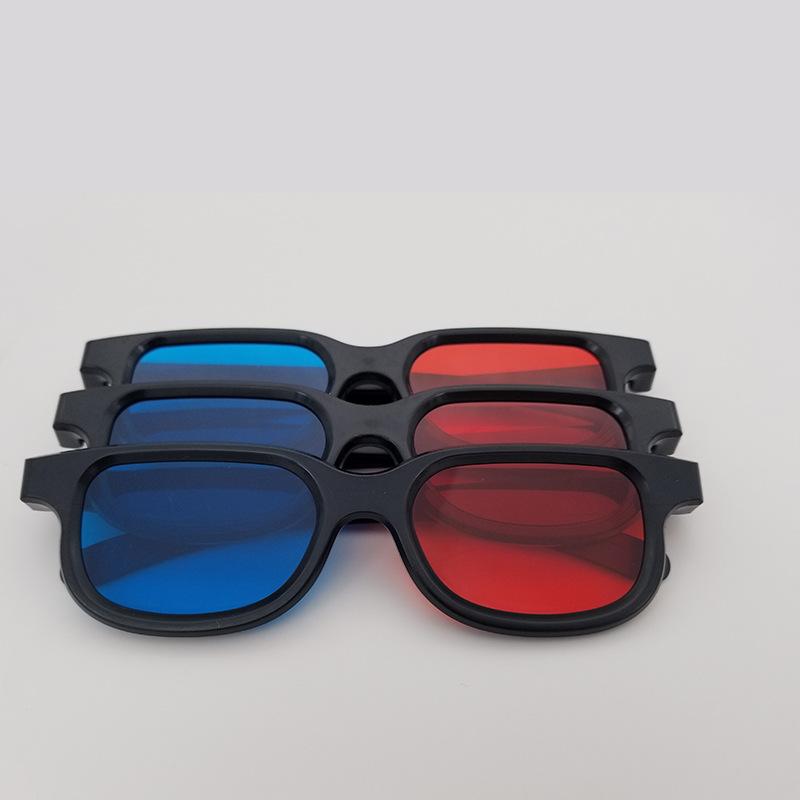 1Pcs Pvc Red Blue 3D Glasses Universal Full Frame For Dimensional Anaglyph Movie Game