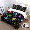 Colorful Space Theme Decor Set Soft Comfortable Duvet Cover Bedding Set Included 1*Duvet Cover & 2*Pillowcases, Gift