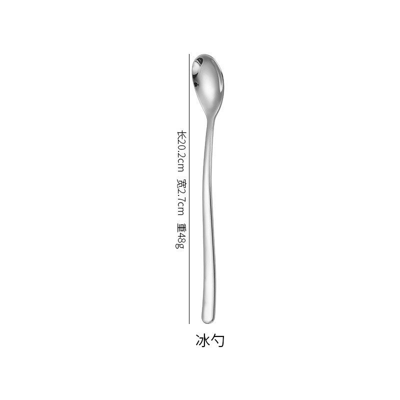 Moonlight stainless steel tableware knife spoon fork dessert spoon creative restaurant simple high-end western food steak knife