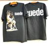 SUEDE rockband kortmouwig klassiek zwart 2 zijden shirt